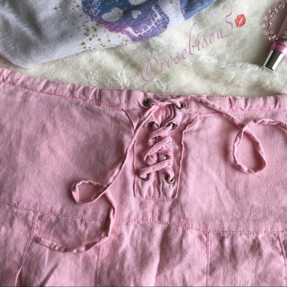 {O CASUALS} Corset Back Miniskirt w/Zipper details - Picture 4 of 8